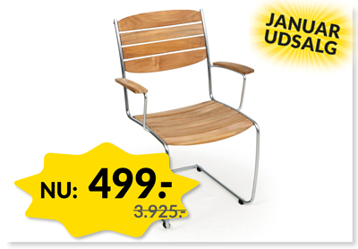 SPRING TEAK HAVESTOL - JANUARUDSALG